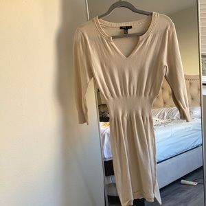 Mango creme dress XS